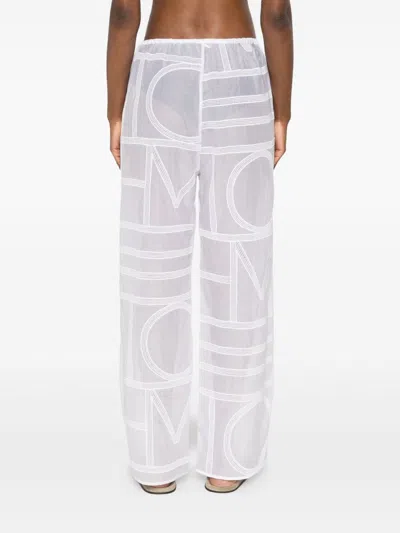 Totême Toteme Women Pajama, Monogram Pantalone