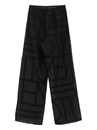 Totême Toteme Women Pajama, Monogram Pantalone