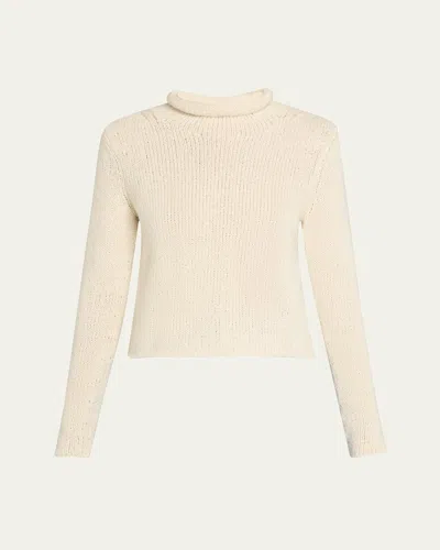 Gabriela Hearst Daina Cropped Cashmere Turtleneck Sweater