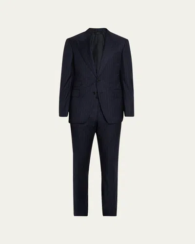 Tom Ford Men's Pinstripe Two-piece Suit In Blue