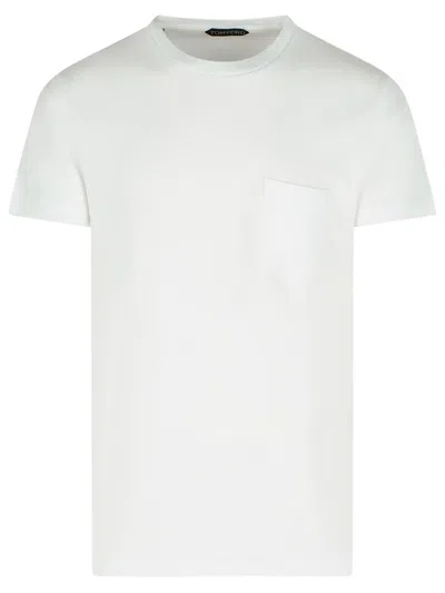 Tom Ford White Cotton T Shirts In White
