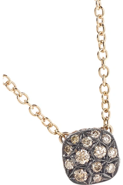 Shop Pomellato Nudo 18-karat Rose Gold Diamond Necklace