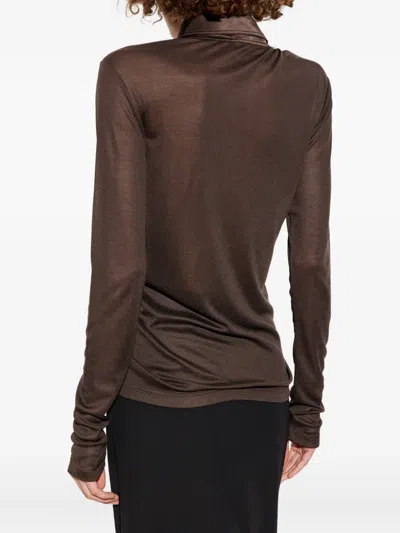 Tom Ford Silk Jersey Long Sleeve Polo