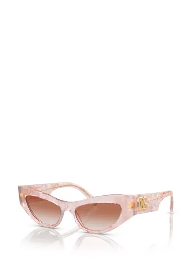 Dolce & Gabbana Pearlescent Cat-eye Frame Sunglasses