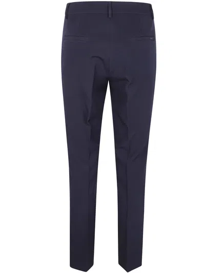 Seventy Pressed Crease Tailored Trousers In Blue