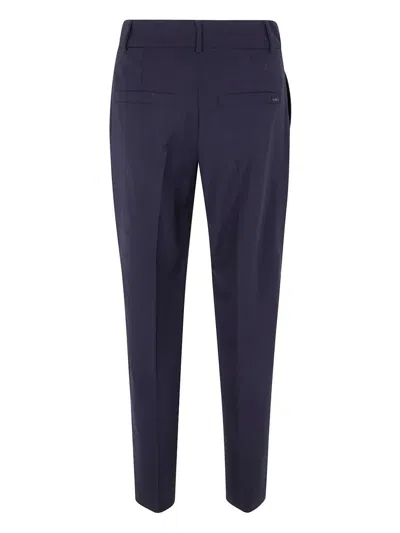 Seventy Pressed Crease Tailored Trousers In Blue