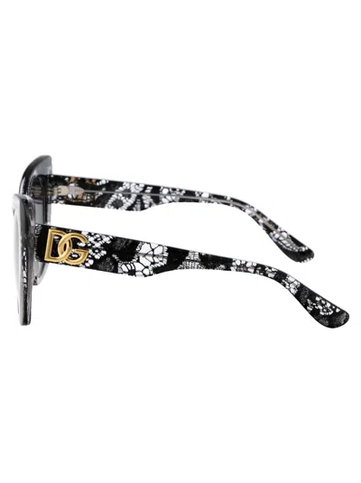 Dolce & Gabbana Lace-detail Cat Eye-frame Sunglasses