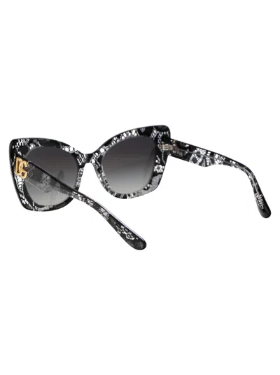 Dolce & Gabbana Lace-detail Cat Eye-frame Sunglasses