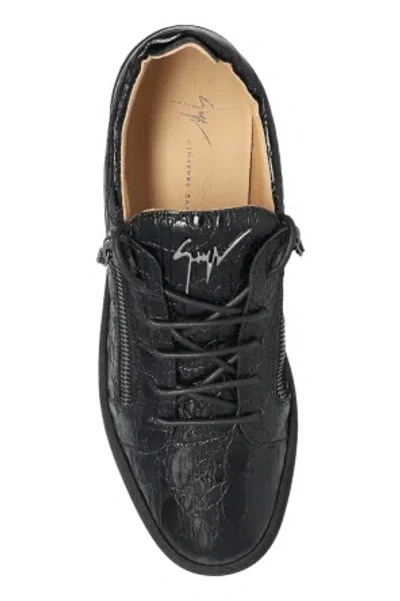 Giuseppe Zanotti Frankie Zip Detailed Lace-up Sneakers
