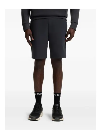 Hugo Boss Shorts With Stripe Details In Black