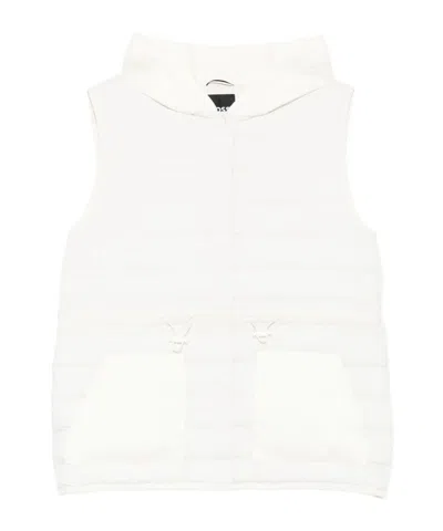 Hugo Boss Hooded Quilted Gilet In White