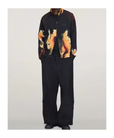 Y-3 Aop Track Top 3-stripes Sweatshirts Multicolor In Black