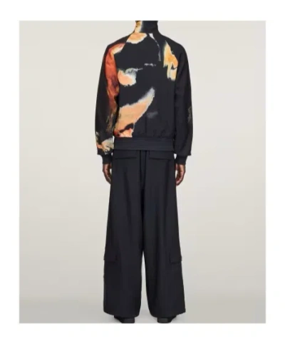 Y-3 Aop Track Top 3-stripes Sweatshirts Multicolor In Black