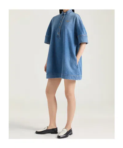 Givenchy Abito In Denim  Donna In Blue