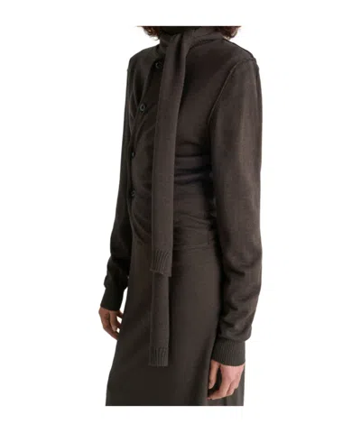 Lemaire Twisted Cardigan With Scarf