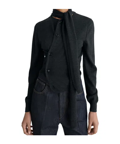 Lemaire Twisted Cardigan With Scarf