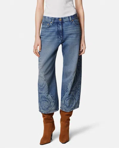 Versace Barocco-pattern Jeans