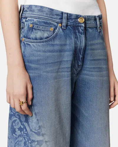 Versace Barocco-pattern Jeans