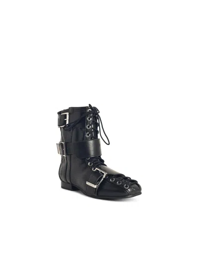 Ganni Lace-up Ankle Boots