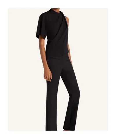 Courrèges Twist Asymmetrical Top In Black