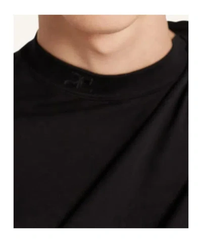 Courrèges Twist Asymmetrical Top In Black