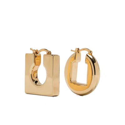 Jacquemus Les Boucles Rond Carré In Gold