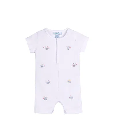 Feltman Brothers Boys' Vehicle Embroidered Cotton Gown With Hat - Baby, Big Kid In White