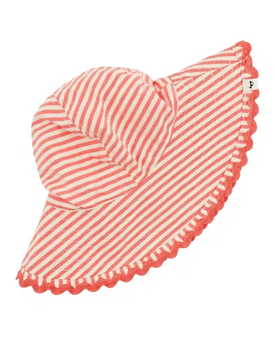 Oh Baby ! Girls' Ricrac Cabana Sunhat - Baby In Red