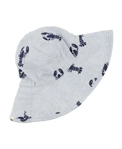 Oh Baby ! Unisex Lobsters Print Slub Sunhat - Baby In White