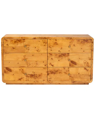 Baxton Studio Netra Contemporary 6-drawer Dresser In Brown