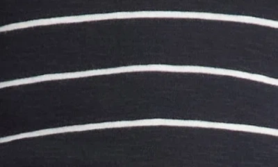 Vince Stripe Long Sleeve Cotton & Modal Crewneck Top