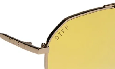 Diff 55mm Dash Polarized Aviator Sunglasses