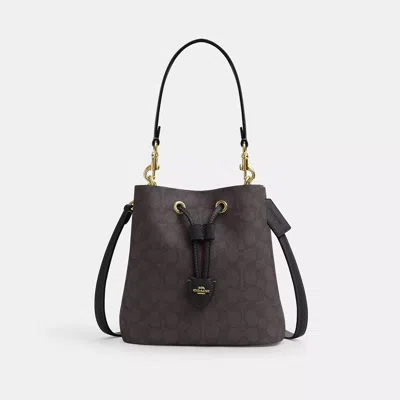 Coach Rowan Bucket Bag In Signature Canvas