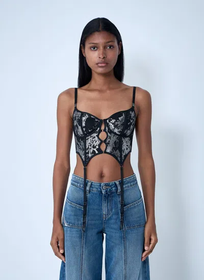 Savage Fenty X Diesel Fishnet Bustier Bra
