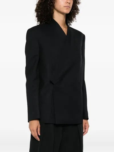 Kenzo Leather Jackets In Black
