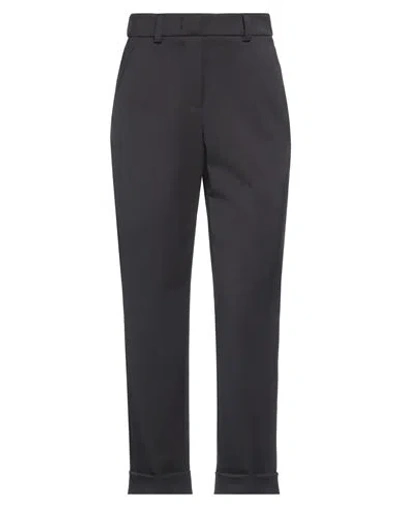 Peserico Woman Pants Charcoal Size 2 Polyester, Virgin Wool, Elastane In Gold