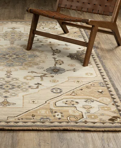 Oriental Weavers Acacia Aca03 6'7"x9'6" Area Rug In Neutral
