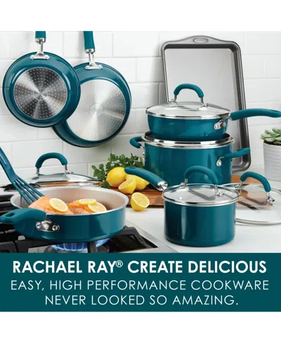 Rachael Ray Create Delicious Aluminum Nonstick Cookware Set, 13 Piece