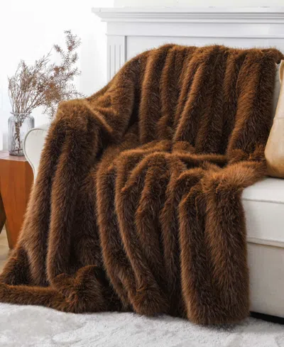 Battilo Lifestyle Faux Fur Throw, 50" X 60"