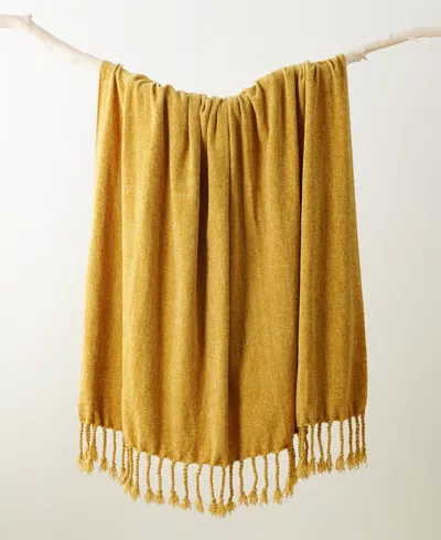 Battilo Lifestyle Chenille Throw With Fringe Tassels, 50" X 60"
