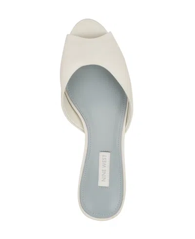 Nine West Women's Luvlie Bridal Satin Peep Toe Kitten Heel Pumps