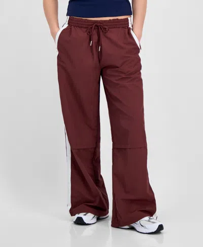 Celebrity Pink Juniors' Drawstring Side-stripe Track Pants