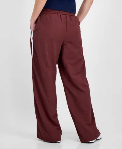 Celebrity Pink Juniors' Drawstring Side-stripe Track Pants