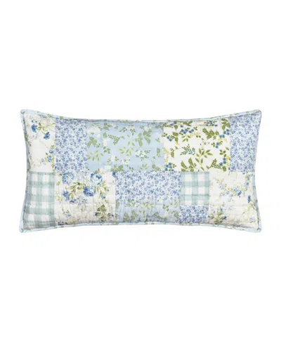 Piper & Wright Karalena Cotton Quilted Boudoir Decorative Pillow, 12" X 26"