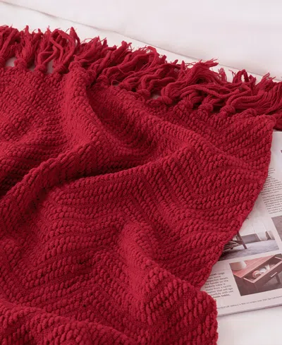 Battilo Herringbone Chenille Knit Throw, 50" X 60"
