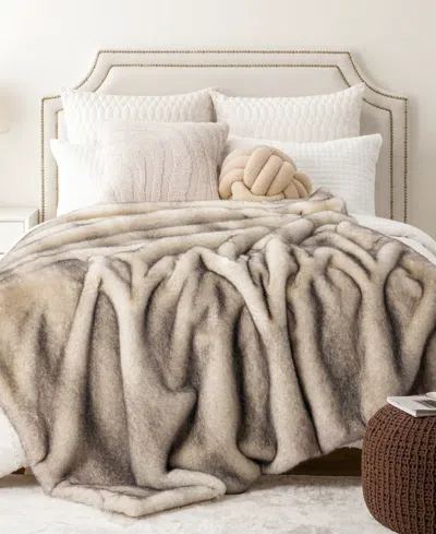 Battilo Luxury Tipped Faux Fur Throw, 50" X 60"
