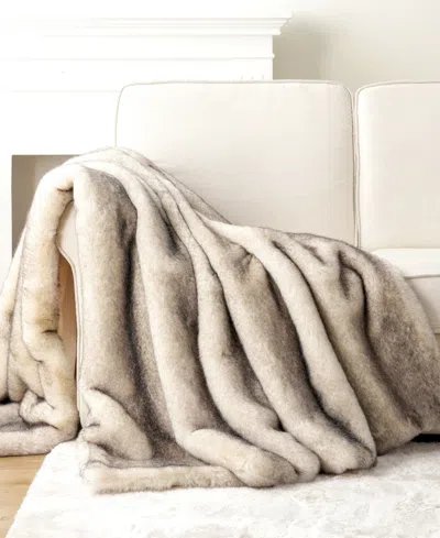 Battilo Luxury Tipped Faux Fur Throw, 50" X 60"