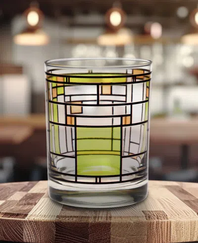 Frank Lloyd Wright Oak Park Double Old Fashioned Glasses, Set Of 4