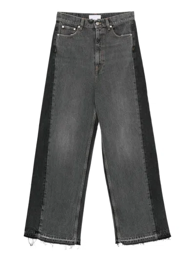 Stella Mccartney Cotton Blend Wide-leg Trousers In Black
