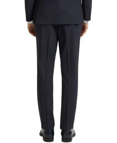 Hugo Boss Boss Huge Check Virgin Wool Suit In Blue